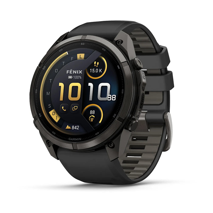 Garmin fēnix 9 Pro InReach - AMOLED 51 mm Sapphire Carbon Gray DLC Titanium