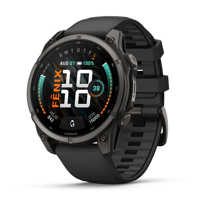 Garmin fēnix 9 - AMOLED 47 mm Sapphire Carbon Gray DLC Titanium