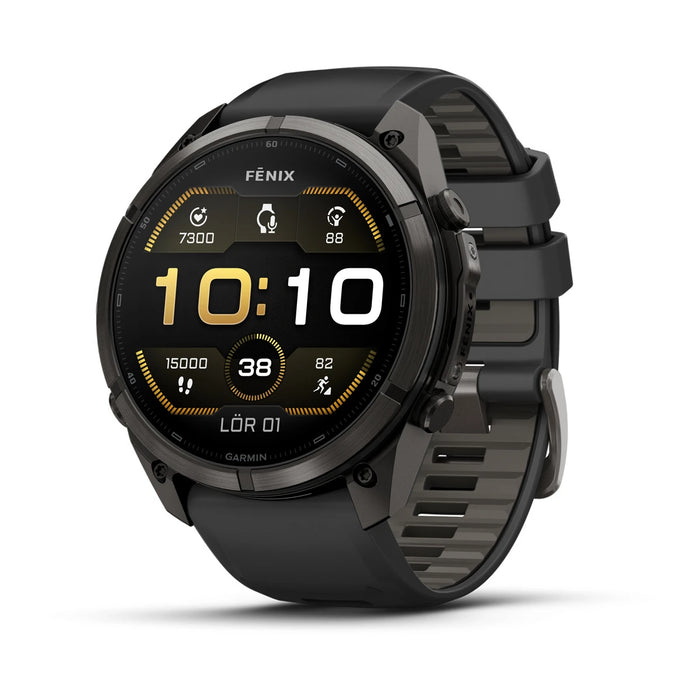 Garmin fēnix 9 Pro - AMOLED 51 mm Sapphire Carbon Gray DLC Titanium