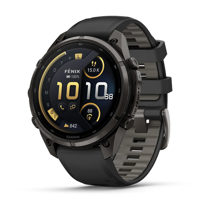Garmin fēnix 9 Pro InReach - AMOLED 47 mm Sapphire Carbon Gray DLC Titanium