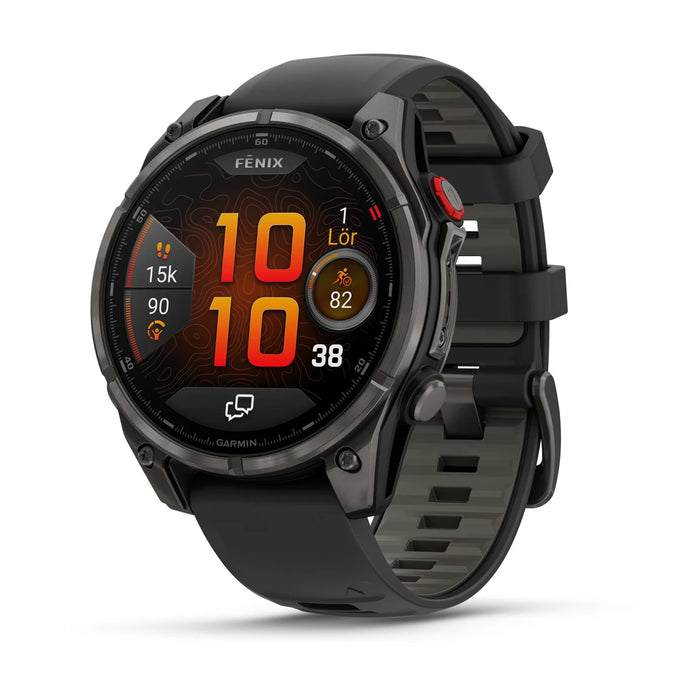 Garmin fenix 8 Pro – 47 mm Amoled Sapphire Grå DLC-titan