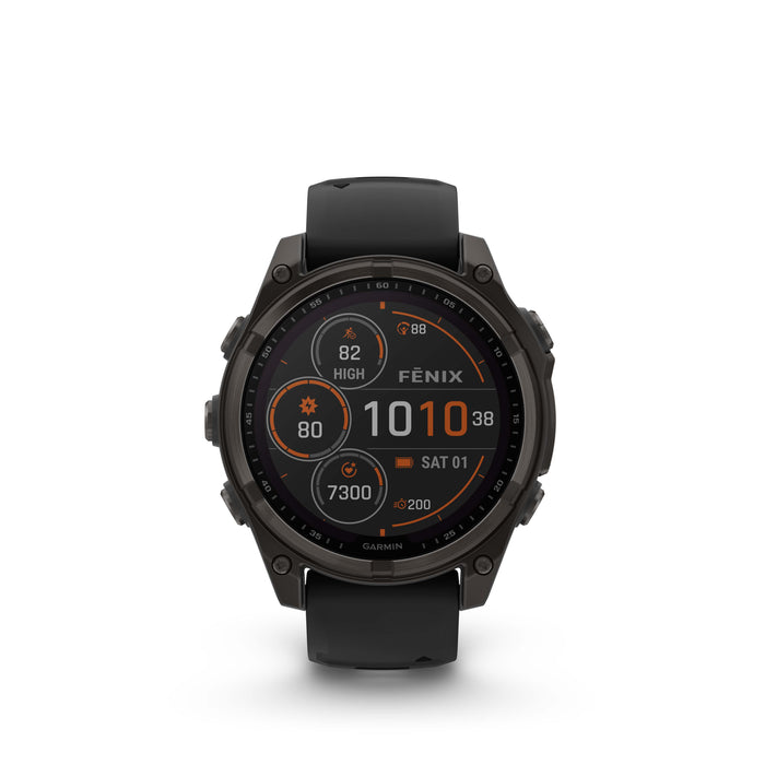 Garmin fenix 8 - Solar Sapphire 47 mm Carbon Gray DLC Titanium