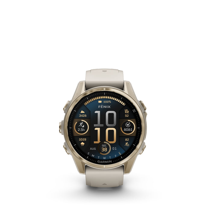 Garmin fenix 8  – Amoled 43 mm Sapphire Soft Gold