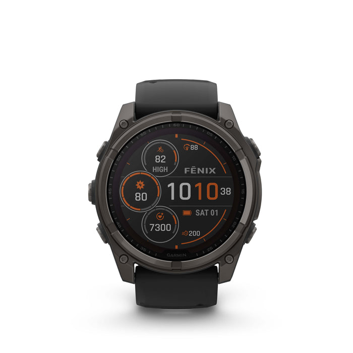 Garmin fenix 8  – Solar Sapphire 51 mm Carbon Gray DLC Titanium