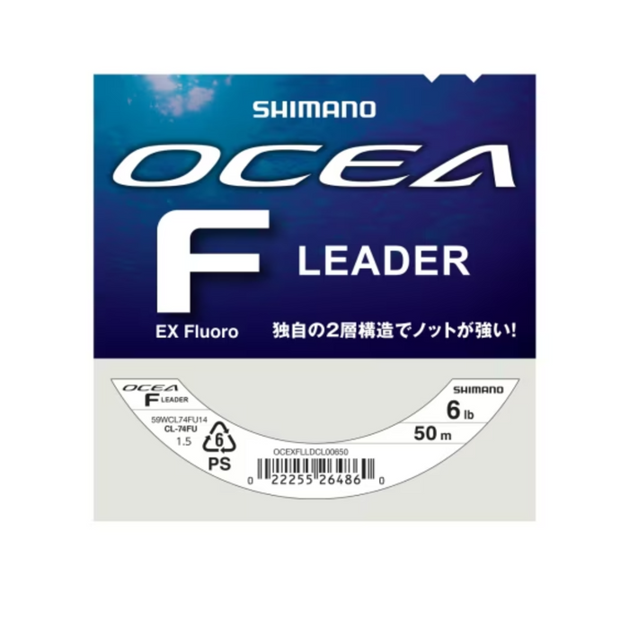 Shimano Linor Ocea EX Fluoro Leader 50m 0.204mm 6lb Clear