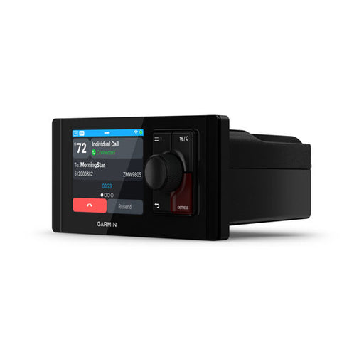 Garmin Signal VHF 220 marinradio sedd från vänster sida