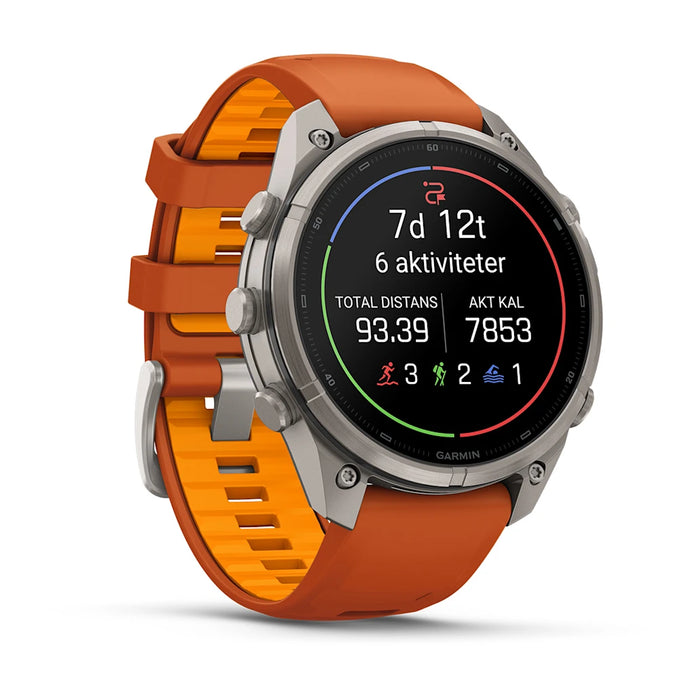 Garmin fēnix 9 Pro InReach - AMOLED 47 mm Sapphire Titanium