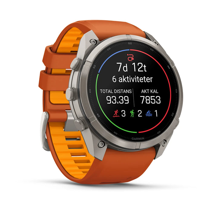 Garmin fēnix 9 Pro InReach - AMOLED 51 mm Sapphire Titanium