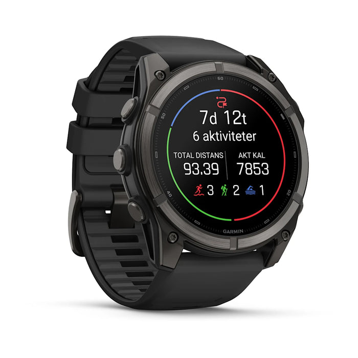 Garmin fēnix 9 - AMOLED 51 mm Sapphire Carbon Gray DLC Titanium