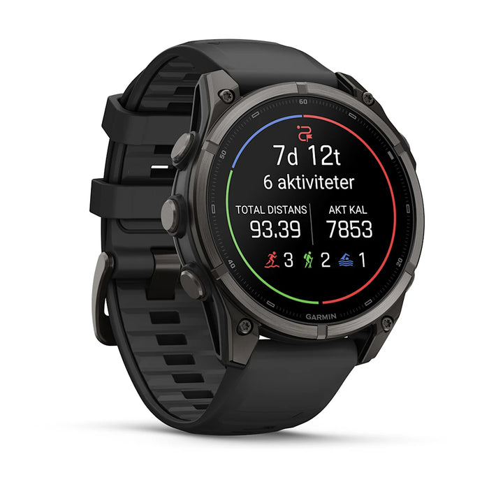 Garmin fēnix 9 - AMOLED 47 mm Sapphire Carbon Gray DLC Titanium
