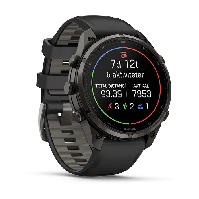 Garmin fēnix 9 Pro - AMOLED 47 mm Sapphire Carbon Gray DLC Titanium