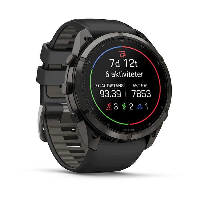 Garmin fēnix 9 Pro - AMOLED 51 mm Sapphire Carbon Gray DLC Titanium