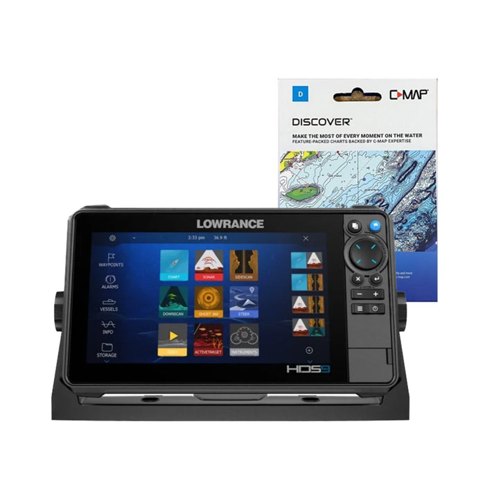 Lowrance HDS-9 PRO with Active Imaging™ HD 3-in-1 transducer + C-Map DISCOVER - Malmö to Valdermarsvik Paketdeal