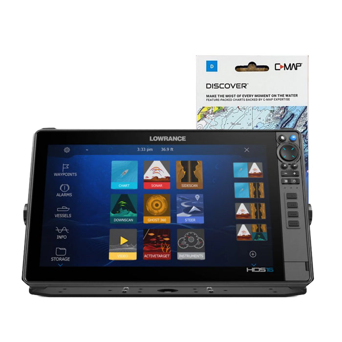 Lowrance HDS-16 PRO with Active Imaging™ HD 3-in-1 transducer + C-Map DISCOVER - Scandinavian Inland Waters Paketdeal