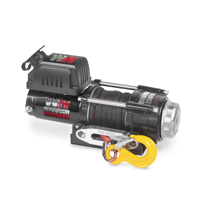Warrior Winches Ninja 2500lb Vinsch 12V Armortek syntet + Fjärrkontroll + Kapell Paketdeal
