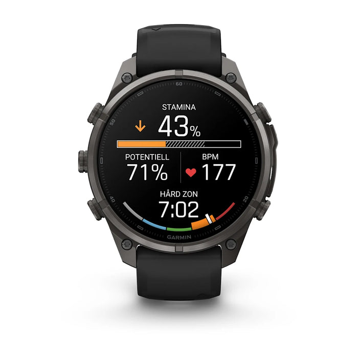 Garmin fēnix 9 Pro - AMOLED 47 mm Sapphire Carbon Gray DLC Titanium