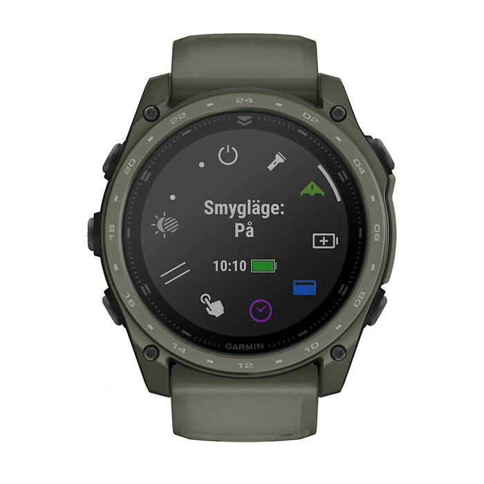 Garmin Tactix 8– AMOLED Olivgrön Cerakote-beläggning 51mm
