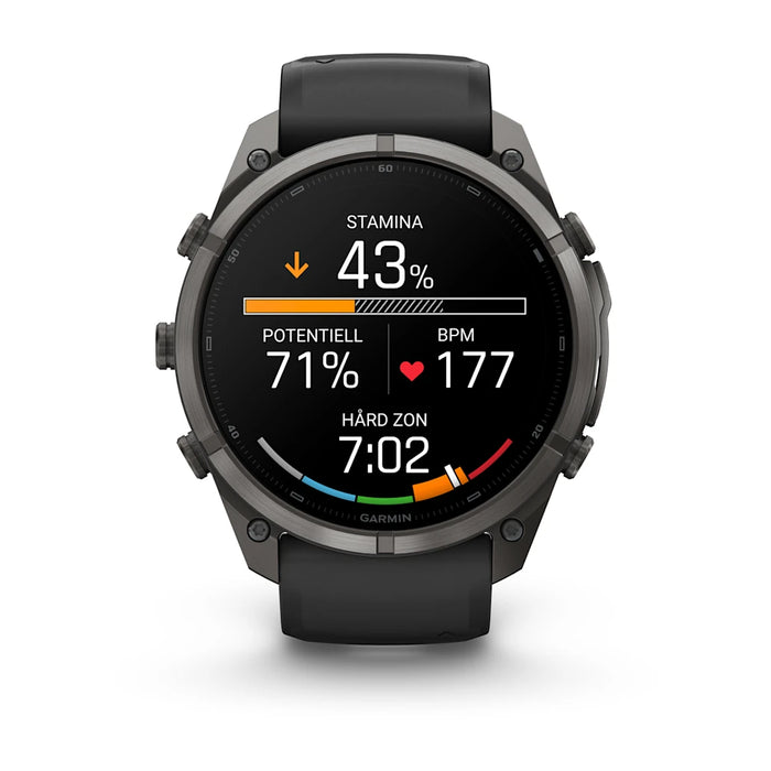 Garmin fēnix 9 Pro - AMOLED 51 mm Sapphire Carbon Gray DLC Titanium