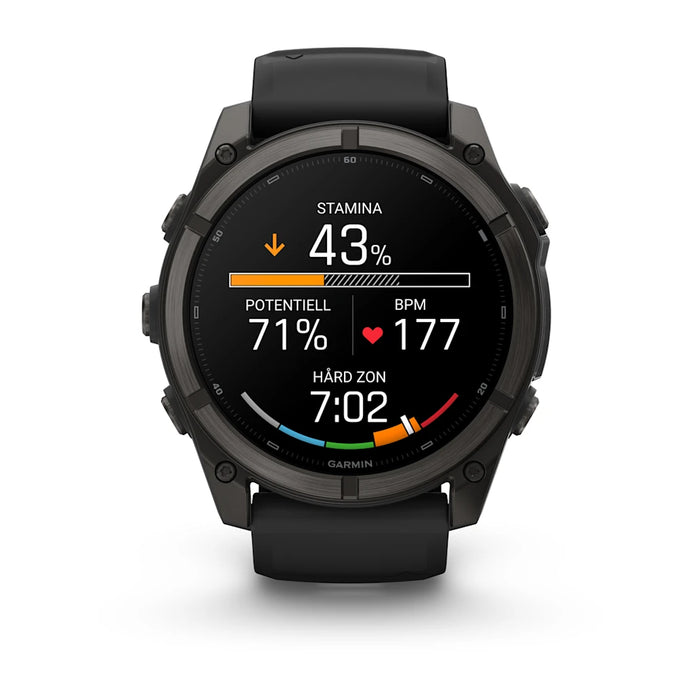 Garmin fēnix 9 - AMOLED 51 mm Sapphire Carbon Gray DLC Titanium