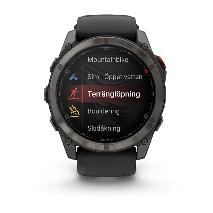Garmin fenix 8 Pro – 51 mm Amoled Sapphire DLC-Titan