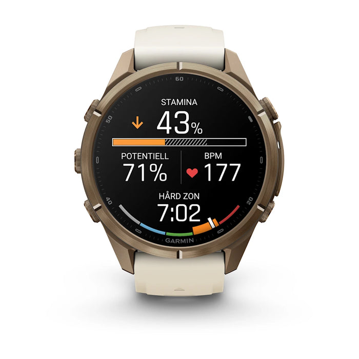 Garmin fēnix 9 Pro - AMOLED 43 mm Sapphire Autumn Gold Titanium