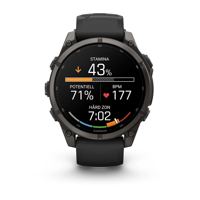 Garmin fēnix 9 - AMOLED 47 mm Sapphire Carbon Gray DLC Titanium