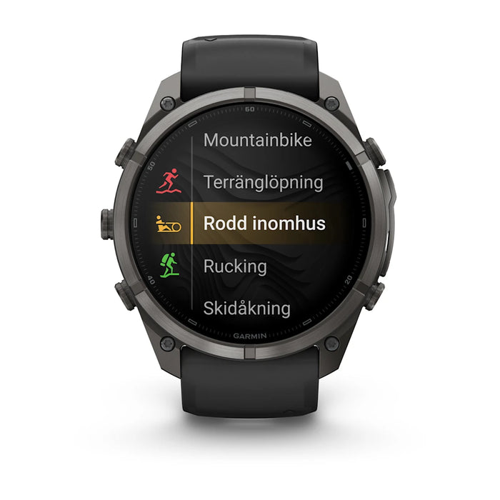 Garmin fēnix 9 Pro InReach - AMOLED 51 mm Sapphire Carbon Gray DLC Titanium