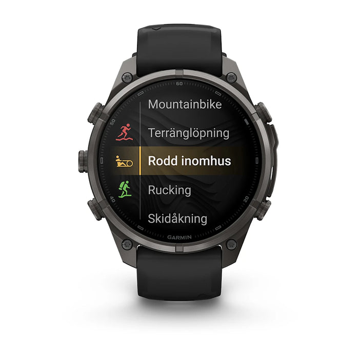 Garmin fēnix 9 Pro InReach - AMOLED 47 mm Sapphire Carbon Gray DLC Titanium