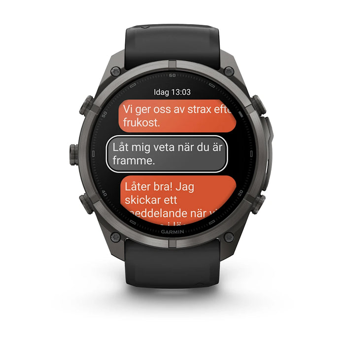 Garmin fēnix 9 Pro InReach - AMOLED 51 mm Sapphire Carbon Gray DLC Titanium