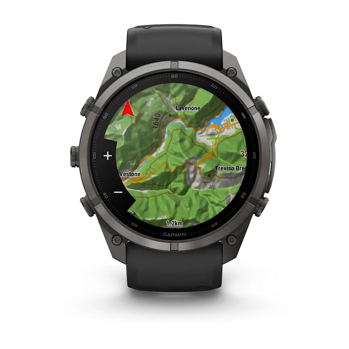 Garmin fēnix 9 Pro InReach - AMOLED 51 mm Sapphire Carbon Gray DLC Titanium