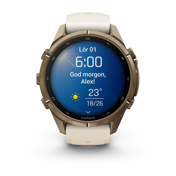 Garmin fēnix 9 Pro - AMOLED 43 mm Sapphire Autumn Gold Titanium