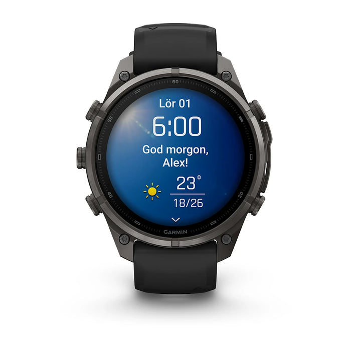 Garmin fēnix 9 Pro - AMOLED 47 mm Sapphire Carbon Gray DLC Titanium