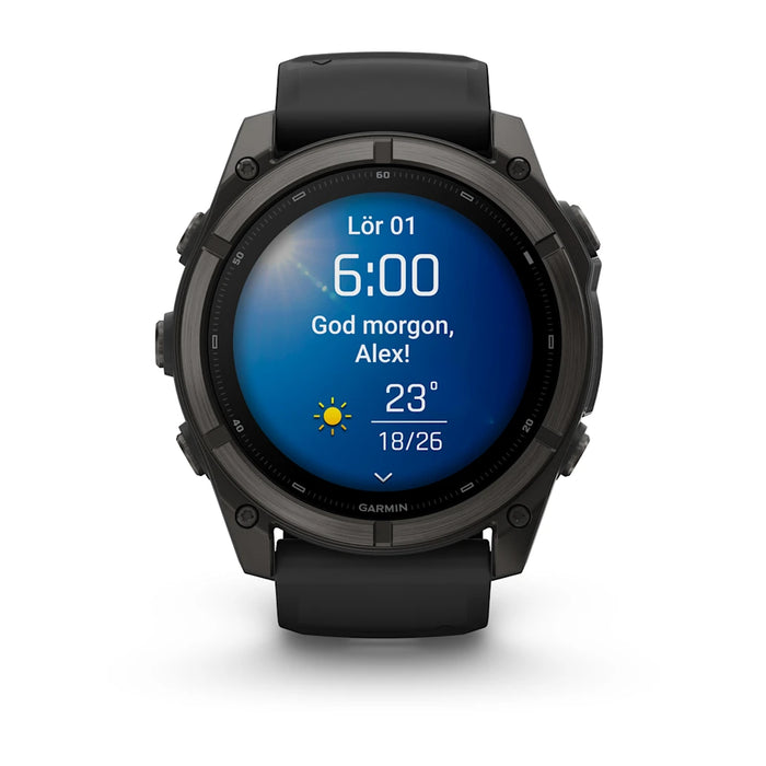 Garmin fēnix 9 - AMOLED 51 mm Sapphire Carbon Gray DLC Titanium