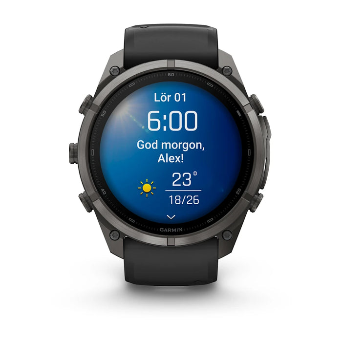 Garmin fēnix 9 Pro - AMOLED 51 mm Sapphire Carbon Gray DLC Titanium
