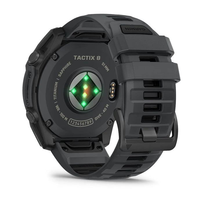 Garmin Tactix 8– AMOLED Svart Cerakote-beläggning 51mm