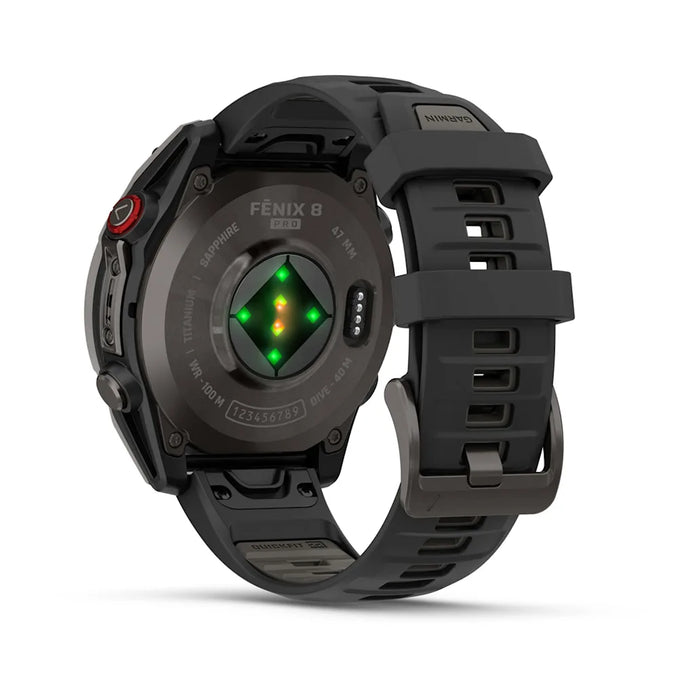 Garmin fenix 8 Pro – 47 mm Amoled Sapphire Grå DLC-titan