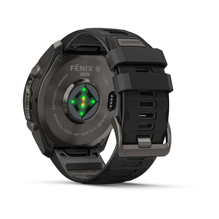 Garmin fēnix 9 Pro InReach - AMOLED 51 mm Sapphire Carbon Gray DLC Titanium