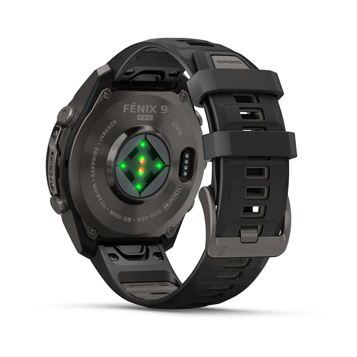 Garmin fēnix 9 Pro InReach - AMOLED 47 mm Sapphire Carbon Gray DLC Titanium