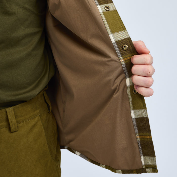 Pinewood Men's Douglas Shirt - Olivegreen/Cr.white