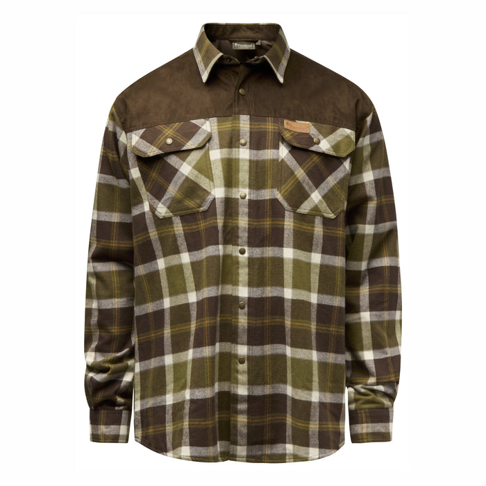 Pinewood Men's Douglas Shirt - Olivegreen/Cr.white