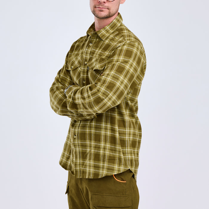Pinewood Härjedalen Skjorta Olivgrön