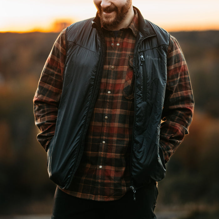 Pinewood Wool Insulated Midlayer Vest Black