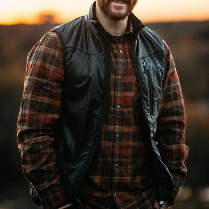 Pinewood Wool Insulated Midlayer Vest Black