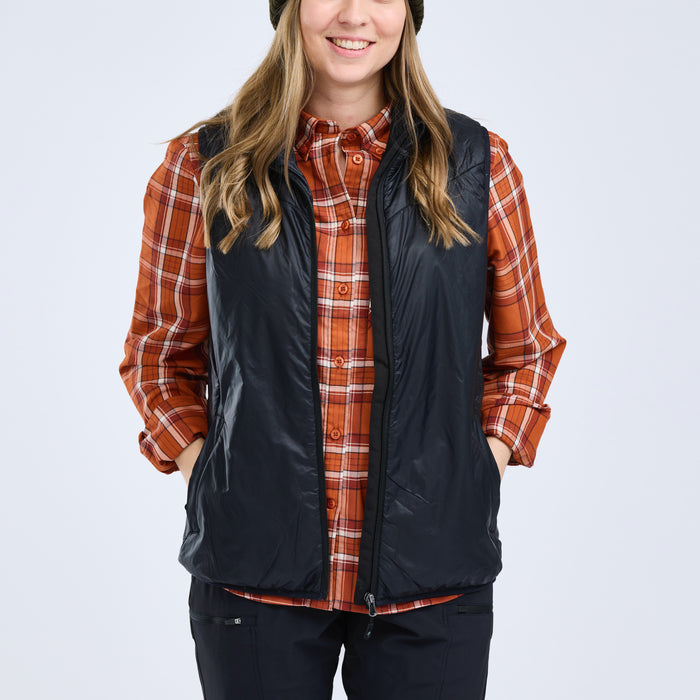 Pinewood Wool Insulated Midlayer Vest Black Dam