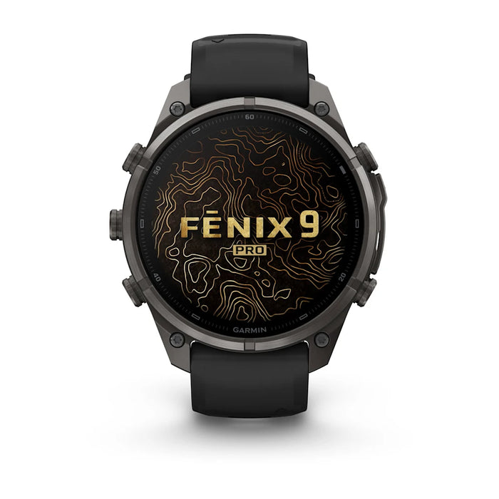 Garmin fēnix 9 Pro InReach - AMOLED 47 mm Sapphire Carbon Gray DLC Titanium