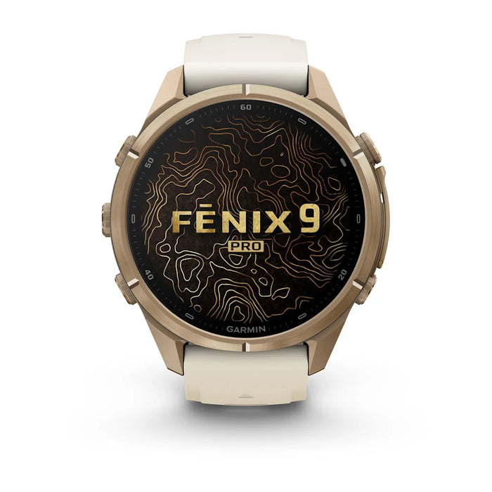 Garmin fēnix 9 Pro - AMOLED 43 mm Sapphire Autumn Gold Titanium