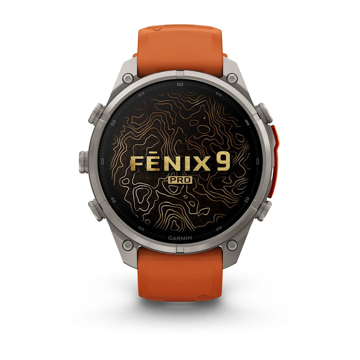 Garmin fēnix 9 Pro InReach - AMOLED 47 mm Sapphire Titanium