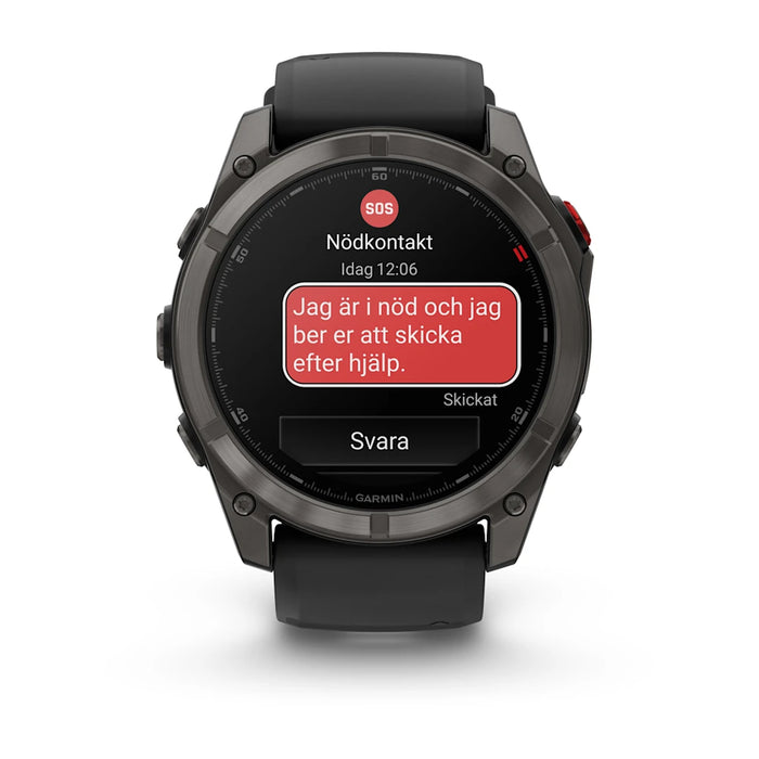 Garmin fenix 8 Pro – 51 mm Amoled Sapphire DLC-Titan