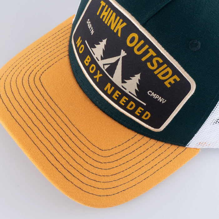 SQRTN Outside Trucker Keps - Hooked Olive