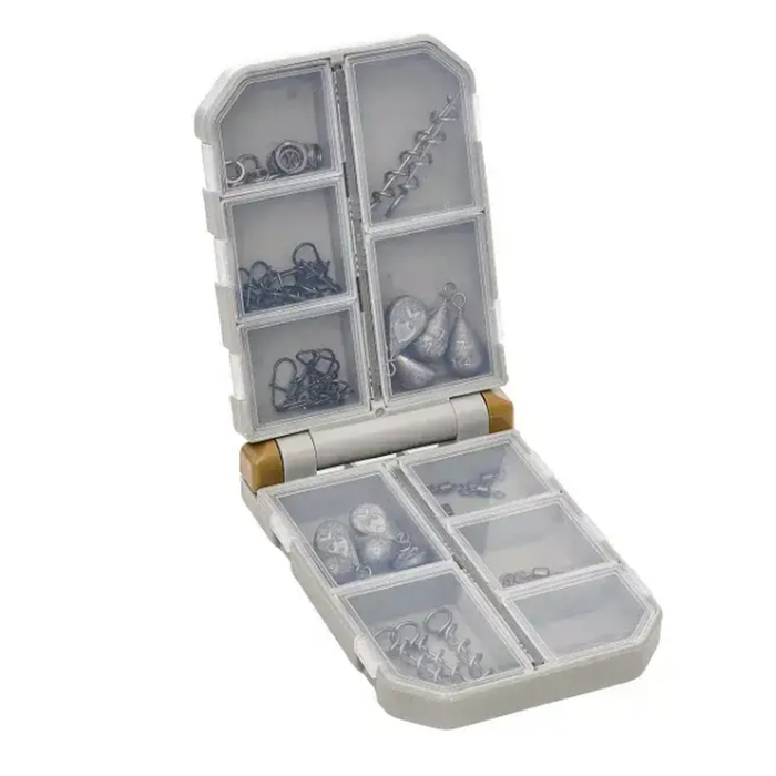Westin Rigging Box Rigs And Leaders Accessories Up To 39kg Black Nickel 65Pcs